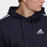 Adidas Mens 3-Stripes Hoodie  - Legend Ink/White