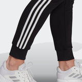 Adidas Womens S Stripes Fleece Pants  - Black/White