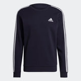 Adidas Men 3 Stripes Sweatshirt - Legend Ink/White