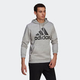Adidas Mens Biglogo Hoodie  - Medium Grey Heather