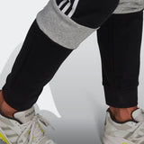 Adidas Mens Track Pants  - Black/White/Grey