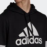 Adidas Mens Colour Block Hoodie  - Black/White