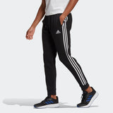 Adidas Mens Tapered Cuff 3-Stripes Track Pants  - Black/White