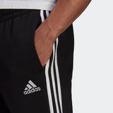 Adidas Mens Cut 3 Stripe Pants - Black/White