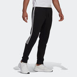 Adidas Mens Cut 3 Stripe Pants - Black/White