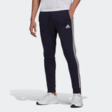 Adidas Mens Tapered Cuff 3-Stripes Track Pants  - Legend Ink/White
