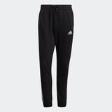 Adidas Mens Tapered Cuff 3-Stripes Pant - Black/White