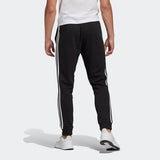 Adidas Mens Tapered Cuff 3-Stripes Pant - Black/White
