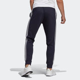 Adidas Mens Essentials  Tapered Cuff 3-Stripes Pant - Legink/ White