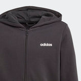 Adidas Boys  Essentials Linear Pullover  Hoodie - Black/White