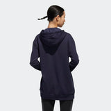 Adidas Women Essentials Linear  Pullover Hoodie - Legend Ink / Signal Pink