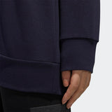 Adidas Women Essentials Linear  Pullover Hoodie - Legend Ink / Signal Pink