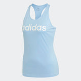 Adidas Women'S Essentials Linear Tank Top - Light Blue