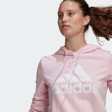 Adidas Womens Big Logo Hoodie - Pink/White