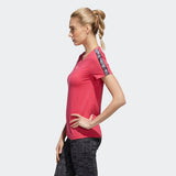 Adidas Womens Essentials Tape Tee - Power Pink