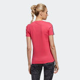 Adidas Womens Essentials Tape Tee - Power Pink