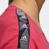 Adidas Womens Essentials Tape Tee - Power Pink