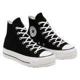 Converse Womens Chuck Taylor All Start  Canvas Lift High Top - Black/White