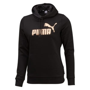 Puma Womens Ess Logo Hoodie - Black