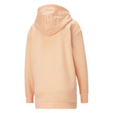 Puma Womens Essential Elongated Logo Hoodie  - Apricot Blush