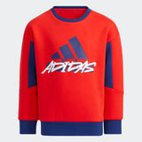 Adidas Boys Fleece Crewneck  - Vivid Red