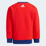 Adidas Boys Fleece Crewneck  - Vivid Red