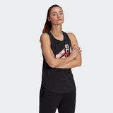 Adidas Womens Floral Tank Top  - Black