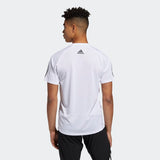 Adidas Mens Freelift 3-Bar T-Shirt - White