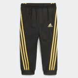 Adidas Infants Shiny Performance Jogger Set - Black/Gold