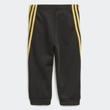 Adidas Infants Shiny Performance Jogger Set - Black/Gold