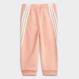 Adidas Infants Shiny Performance Jogger Set - Amblus/Wonwhi/White