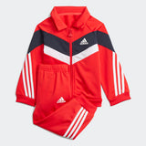 Adidas Infants Shiny Performance Jogger Set  - Vividred/Legendink/White