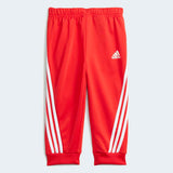 Adidas Infants Shiny Performance Jogger Set  - Vividred/Legendink/White