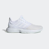 Adidas Womens Gamecourt Tennis Shoes  - Cloud White / Cloud White / Blue Tint