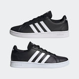 Adidas Womens Grand Court Base Casual Shoes - Core Black/Cloud White