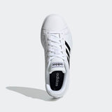 Adidas Womens Grand Court Base Lifestyle Shoe - White/Black