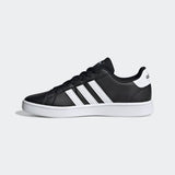 Adidas Kids Unisex Grand Court  Casual Shoe - Core Black/Cloud White