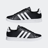 Adidas Mens Grand Court Sport Style Shoe - Black/White