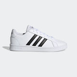 Adidas Kids Unisex Grand Court  casual Shoe - Cloud White/ Core Black
