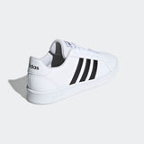Adidas Kids Unisex Grand Court  casual Shoe - Cloud White/ Core Black