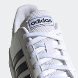 Adidas Kids Unisex Grand Court  casual Shoe - Cloud White/ Core Black