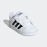 Adidas Baby /Toddler Grand Court  Shoes - White/Black