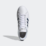 Adidas Mens Grand Court Lifestyle Shoes - Cloud White/Crew Navy/Gum