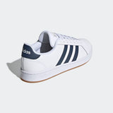 Adidas Mens Grand Court Lifestyle Shoes - Cloud White/Crew Navy/Gum