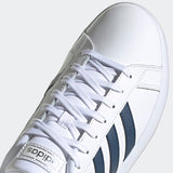 Adidas Mens Grand Court Lifestyle Shoes - Cloud White/Crew Navy/Gum