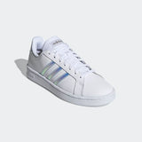Adidas Womens Grand Court Shoes - Cloud White/Halo Blue