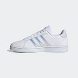 Adidas Womens Grand Court Shoes - Cloud White/Halo Blue