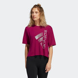 Adidas Womens Holiday Tee - Power Berry