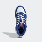 Adidas Kids Hoops 2.0 Mid Junior Basketball Shoes - Cloud White / Royal Blue / Core Black