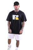 Russell Athletic Mens Eagle R Crew  T-Shirt - Black